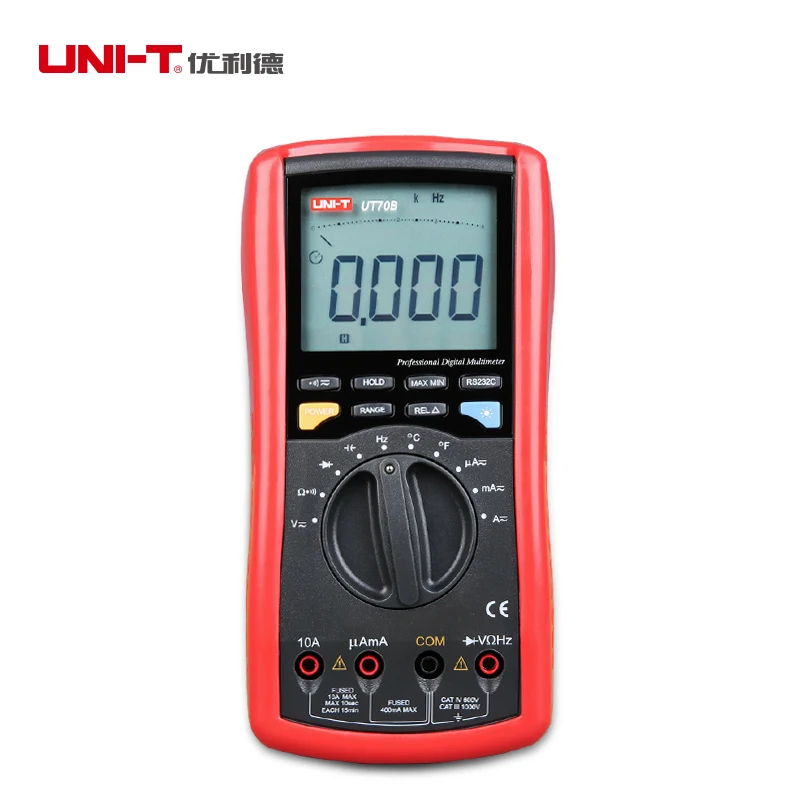 UNI T UT70B LCD Digital Multimeter 3999 Count AC DC Meter Analog Volt Amp Ohm Temp Capacitance frequency transistor Tester RS232 UNI T UT70B LCD Digital Multimeter 3999 Count AC DC Meter Analog Volt Amp Ohm Temp Capacitance frequency transistor Tester RS232