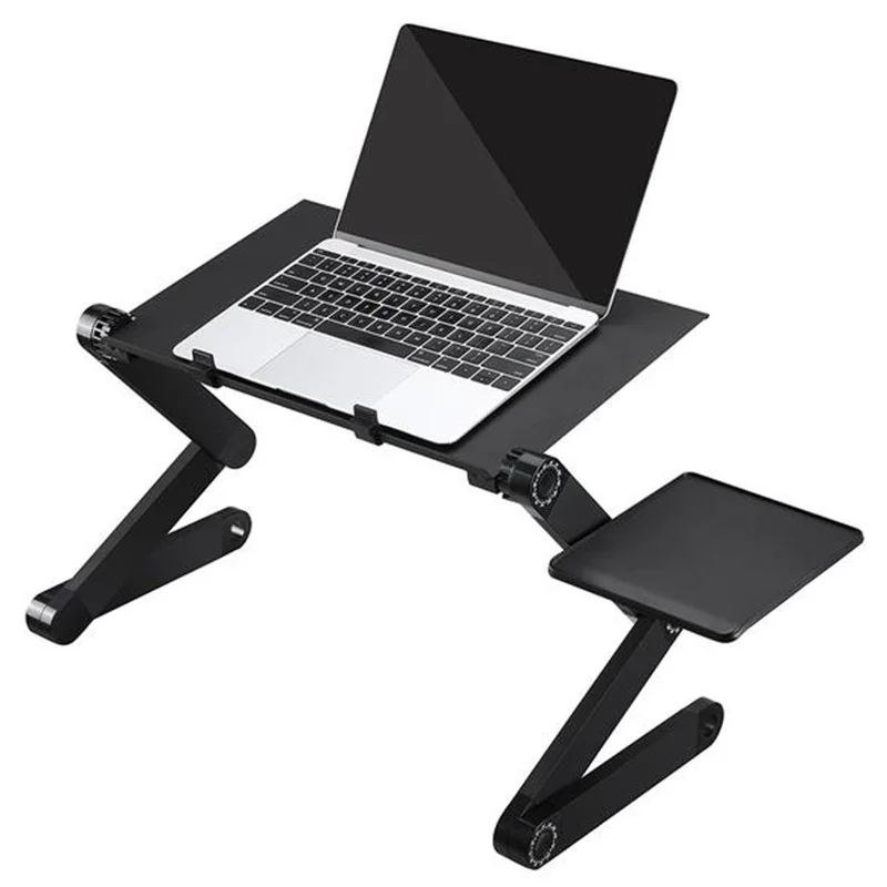 Регулируемый, стол для ноутбука алюминий эргономичный портативный диванные Lapdesk лоток стол из поликарбоната стенд портативный стол стенд с коврик для мыши