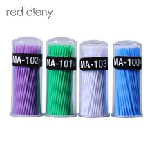 100 шт./упак. одноразовые ватные палочки для наращивания ресниц микро индивидуальные Аппликаторы домашняя тушь для ресниц щетка хлопок мягк тампон безопасный