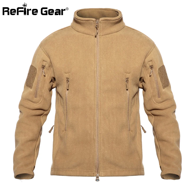 Куртка ReFire Gear Мужская Флисовая тактическая утепленная армейская куртка с мягкой