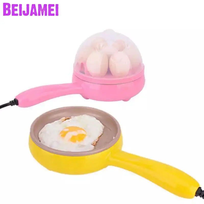 

Beijamei Multifunction household mini egg Pancakes Electric Fried Frying Steak Pan Non-Stick Boiled boiler eggs steamer