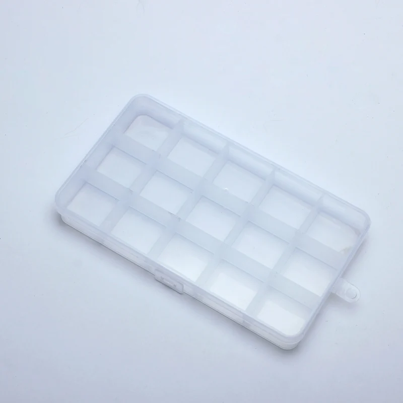 

Stable 15 Grids Plastic Jewelry Box Storage Case Craft Jewelry Organizer Boxes Beads Jewelry Kits Box DIY