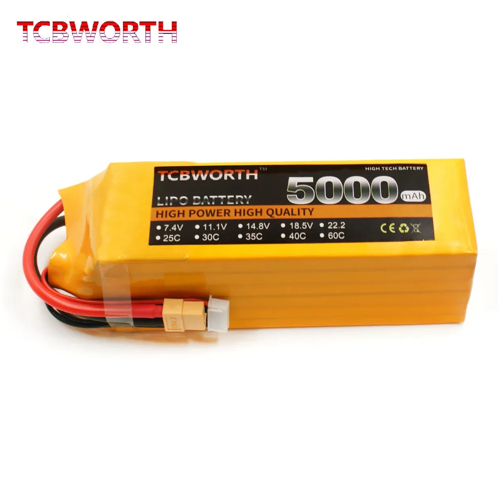 RC LiPo battery 4S 14.8V 5000mAh 60C Max 120C LiPo Battery 4S for RC Airplane Drone Helicopter Quadrotor Car 14.8V RC battery