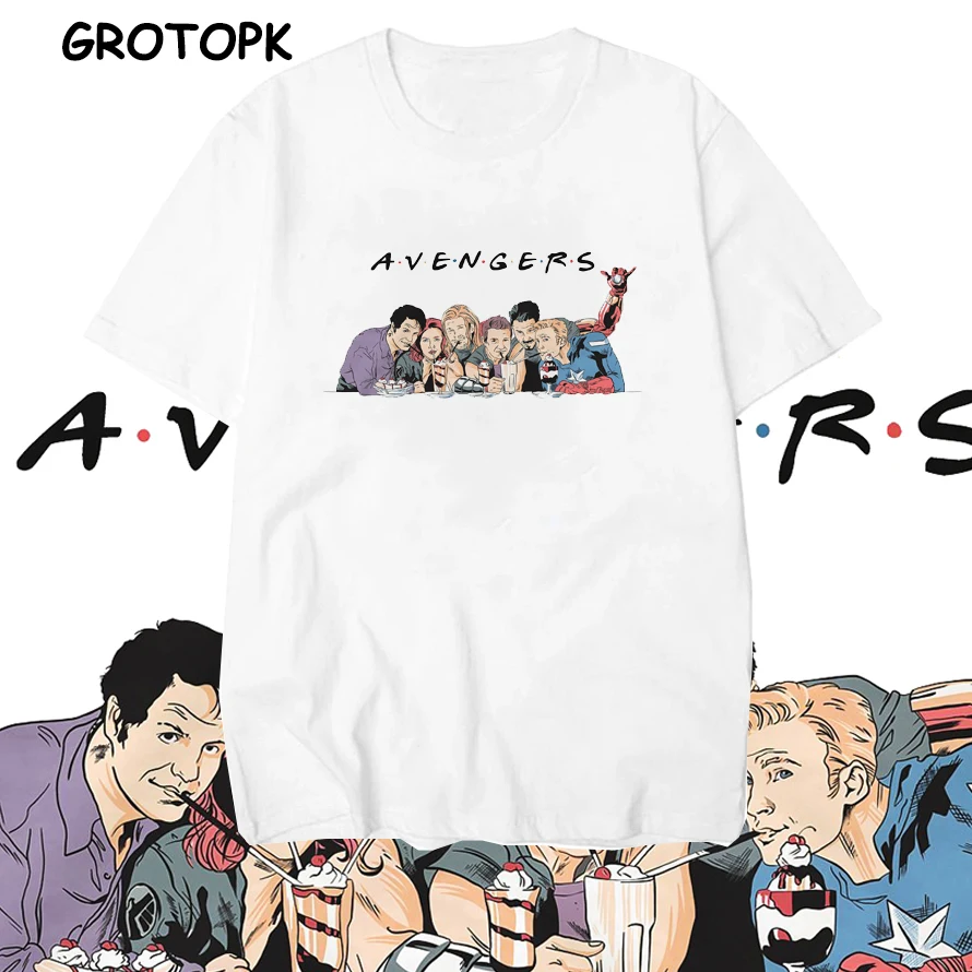 

Avengers Endgame Friends T Shirt Men Marvel Avengers Summer Men T-Shirt Short Sleeve Brand Tee Shirt Tops&Tees streetwear