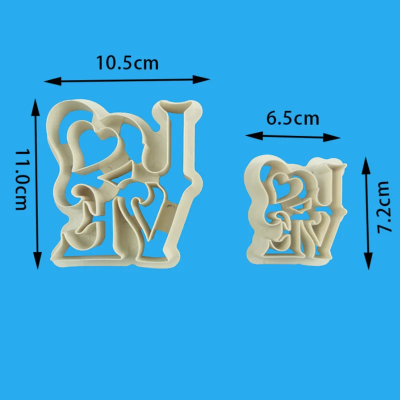 2 шт Любовь бисквит форма для выпечки торта набор инструментов для печенья резак из нержавеющей стали для резки конфет инструменты для приготовления пищи День святого Валентина