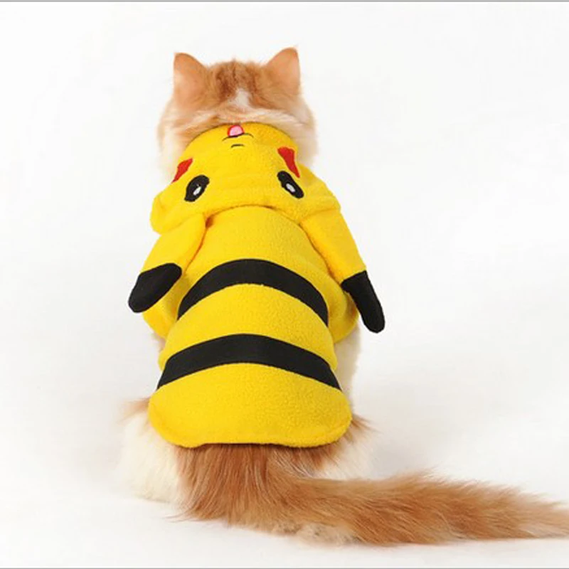 

Dog Clothes for Halleween Costume Pikachu Cat Clothes Costume Pikachu Dog Clothes Costume Cat Dog Coat Jacket Pet Costume