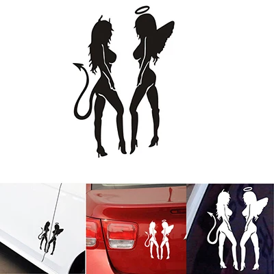 

Car ANGEL DEVIL Angel Girl Sticker for hyundai accent 2008 daihatsu terios ford mondeo ssangyong rexton corolla 2014 bmw e90