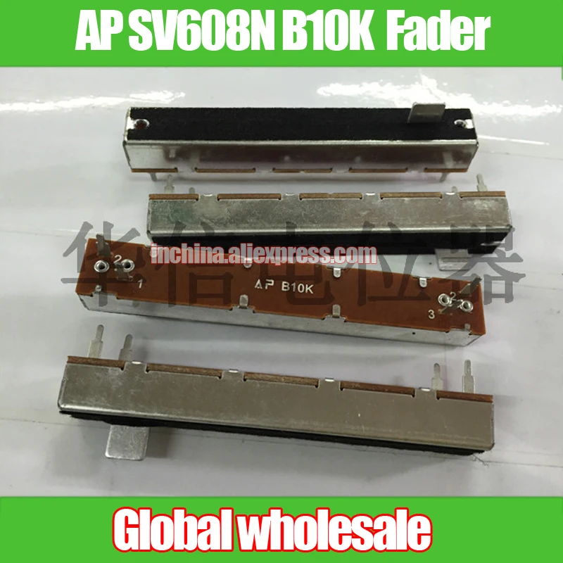 5pcs Fader Variable resistors Mixer 18mm Straight Slide Potentiometer B102 B1K Ohm Individual Linear potentiometers for Attenuation 