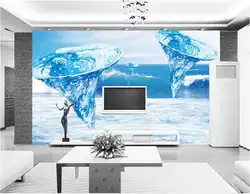 Пользовательские фото 3d комната обои нетканые росписи 3d Tornado водяного океан Живопись 3D настенные фрески обои для стен 3 d