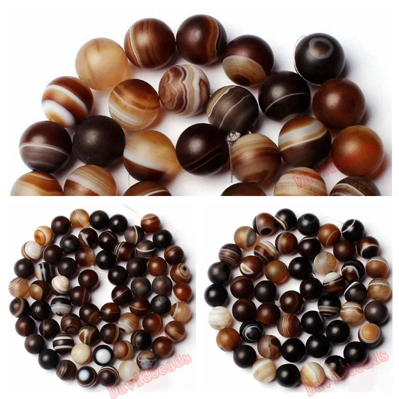Натуральный камень морозный помол песчано-коричневая полоса агат оникс круглые