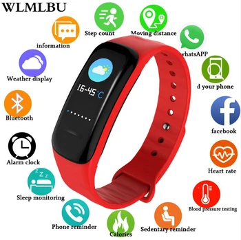 

WLMLBU Women Smart Watch Men Heart Rate Blood Pressure oxygen Sleep Monitor Pedometer Fitness Sport Watches For Men Android IOS