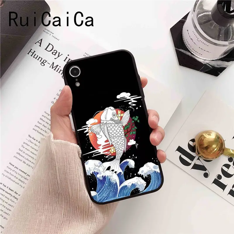 Japanese Style Anime Embossed crane fox