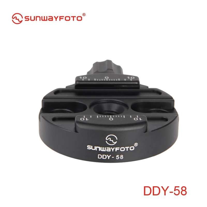SUNWAYFOTO DDY-58 быстросъемный зажим для головки штатива DSLR ad рычажный 58 мм диаметр |
