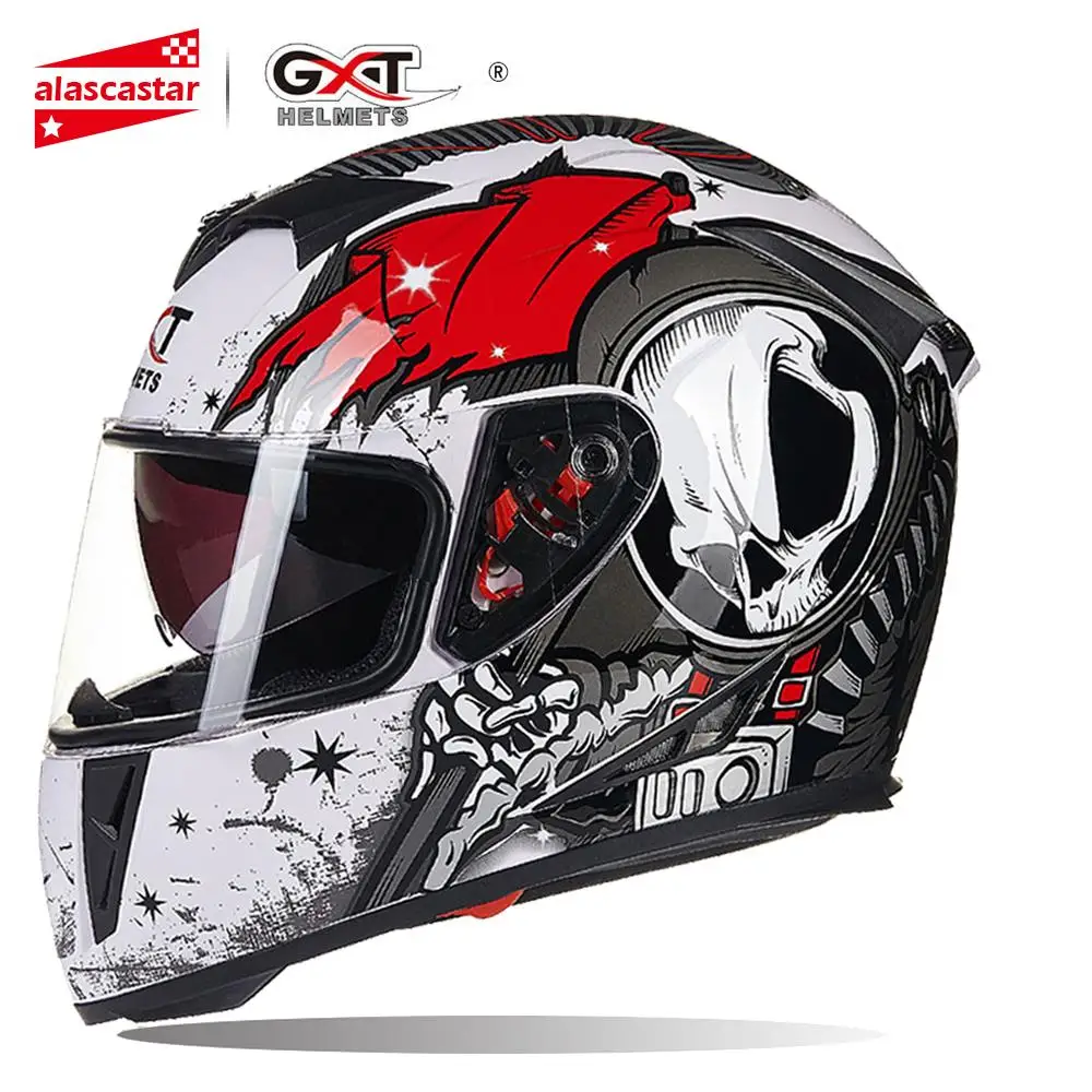 GXT мотоциклетный шлем для мужчин полный шлем для лица Casco Moto шлемы двойной козырек гоночный Кроссовый модульный мотоциклетный шлем мотоциклетный