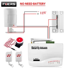 FUERS Russian English Voice Wired GSM Alarm System Dual Antenna GSM Home Alarm Security App Control Protection Auto Dial DIY yobang security english russian spansih voice prompt sim home security wifi gsm alarm system app remote control