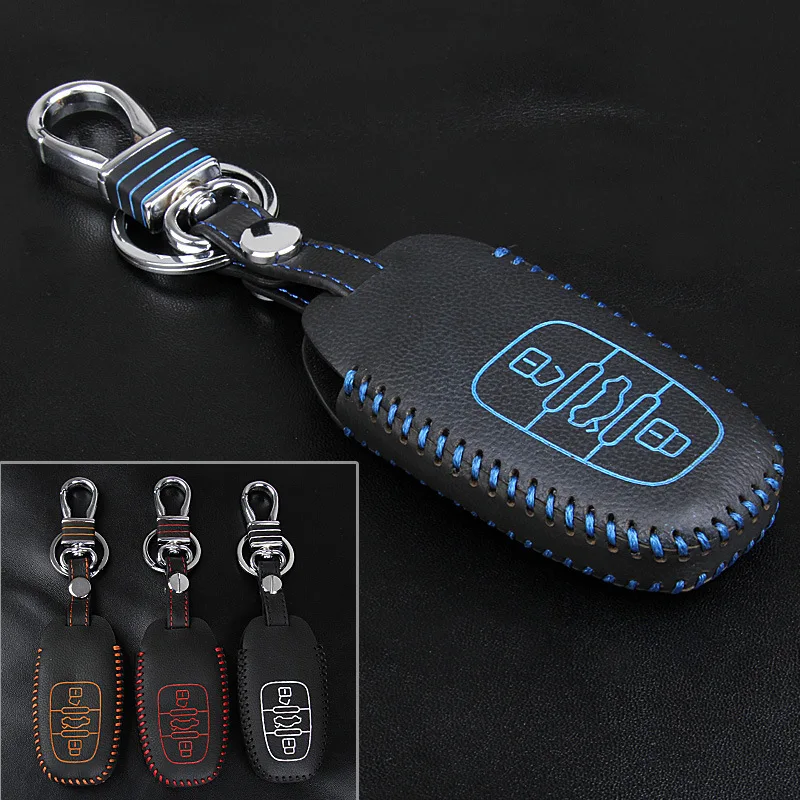 car styling remote key holder case for audi 3 buttons key made by