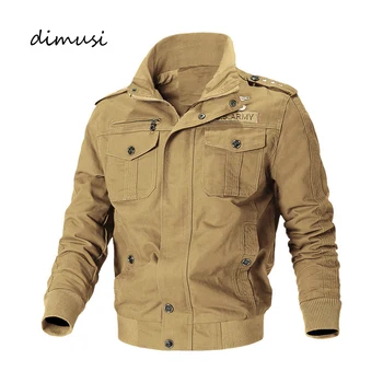 

DIMUSI Mens Bomber Jackets Men Casual Cotton Army Military Windbreaker Jackets Mens Slim Baseball Biker Jackets Clothing,YA986