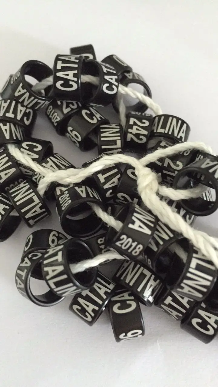 

100pc aluminum ring birds ring canary love birds burgerigar logo leg bands pigeon bands for 2019