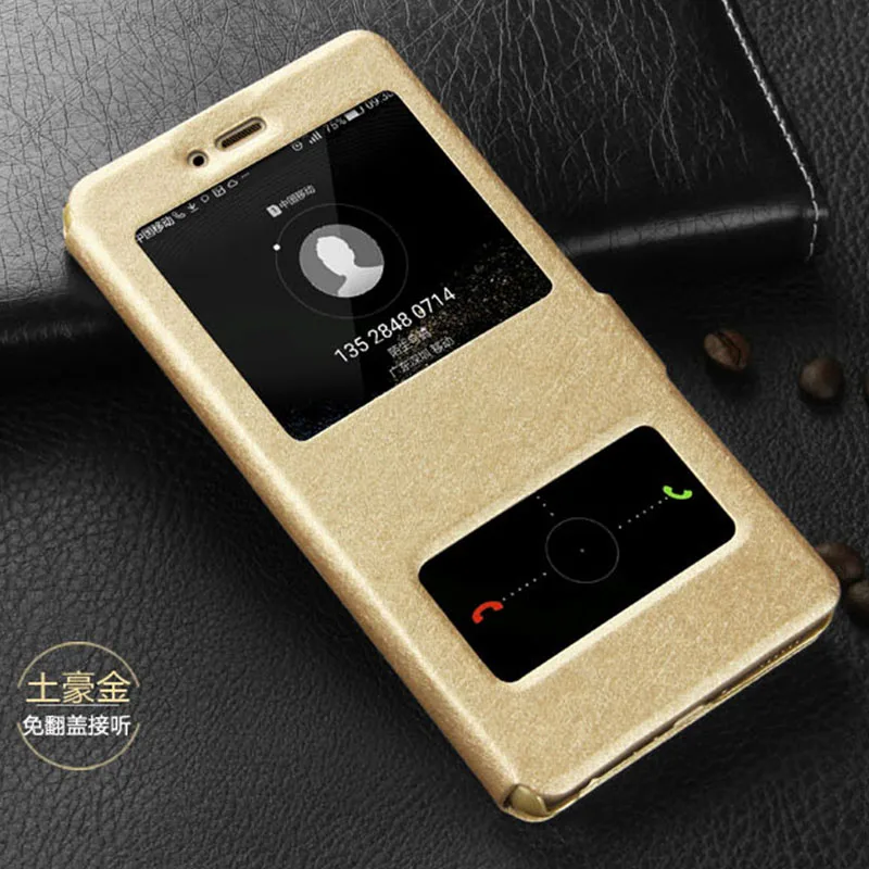 Gold Чехол из искусственной кожи с шелковой текстурой для huawei P Smart Y3 ii Y5 ii Y6 ii Nova 2 Plus чехол для Nova 2i 2S 3i 3E чехол для Y6 Pro Y7 Prime - Цвет: Gold