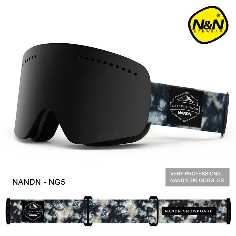 NANDN جديد تزلج نظارات مزدوجة Uv 400 مكافحة الضباب كبيرة قناع للتزلج نظارات الرجال النساء التزلج الثلوج على الجليد نظارات متعددة الوظائف نظارات