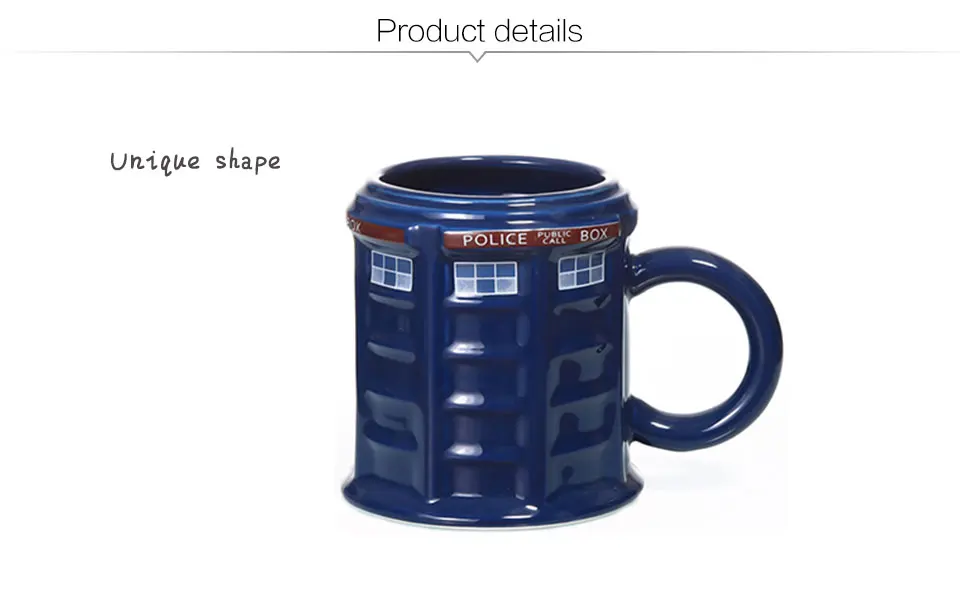 Doctor Who Tardis Police Box Ceramic Mug Cup With Lid Cover For Tea Coffee Mug Funny Creative Gift Christmas Presents Kid Men (2)