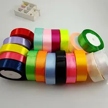 Algodao 25mm 25 Quintal Fita DE Organza DE Seda DE Cetim DE Poliéster Para O Casamento DIY Pacote DE presente DE Natal Feito UM M