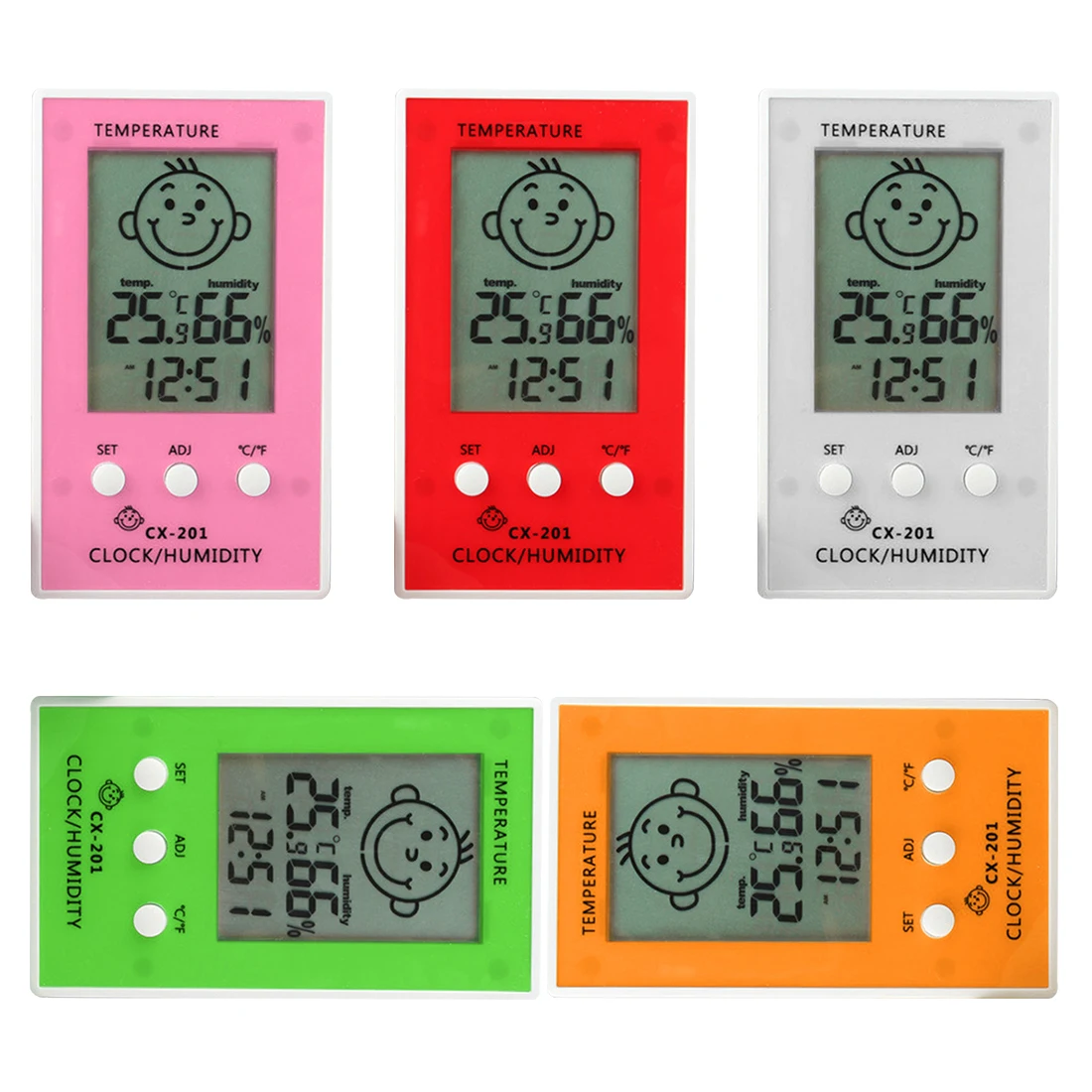 Precise Hygrometer Digital Clock Temperature Logger Humidity Meter Thermometre Hygrometre Indoor Outdoor Thermometer