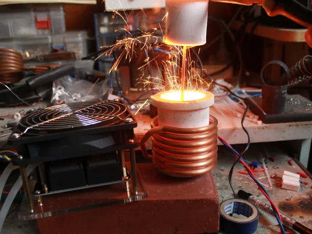 녹은 금속 zvs 유도 히터 고주파 가열 기계는 자신의 힘을 가져야합니다 diy 두뇌 훈련 장난감-에서녹은 금속 zvs 유도