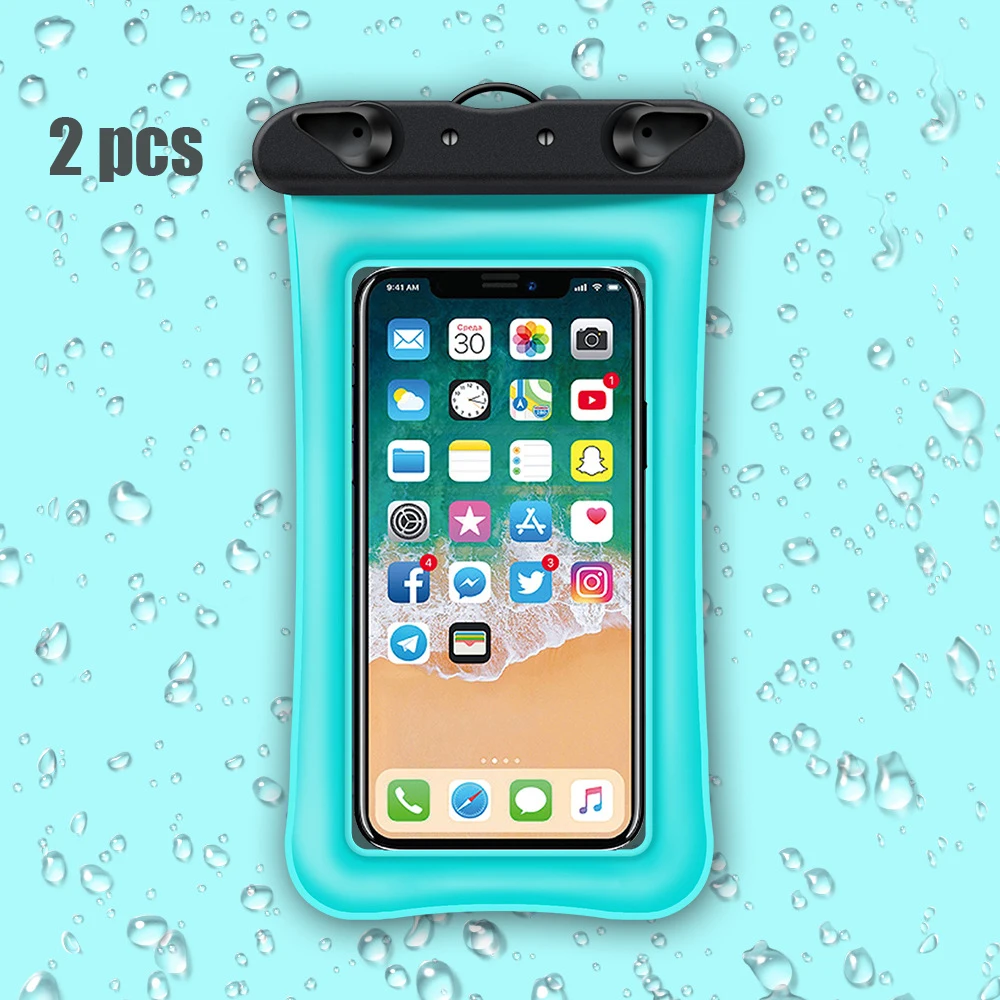 

Hyleton Floating waterproof bag case Universal Mobile Phone Bag Swimming Case Airbag Pouch for iphone sumsung huawei xiaomi