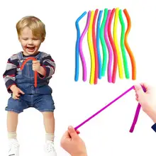 Jouet Anti Stress, Hyperflexion de la main, extensible, blagues, nouilles, corde, ficelle, Fidget, autisme, Vent, Gadgets amusants, cadeau