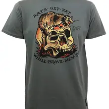 Для Мужчин's моряк Джерри Для Мужчин's крыс полнить Slim Fit Футболка новые летние Для мужчин хлопковая Футболка топы, футболки Топ Harajuku короткий рукав Футболка