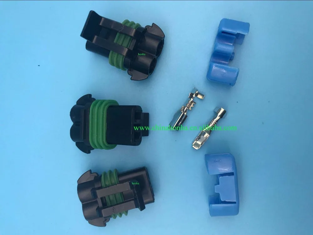 DJ7025W 2.8 21 15300002 женский для Delphi 2 Pin/way Погода пакет водонепроницаемый сенсор