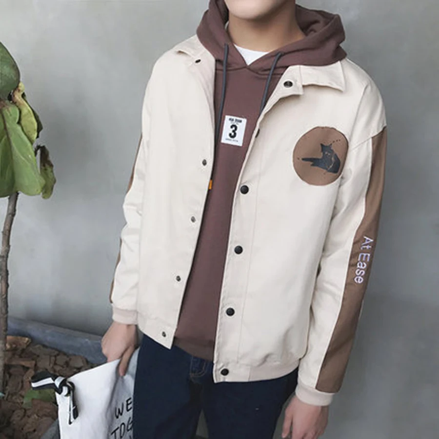 Bomber Jacket Men Casual Winter 2019 Suit Spring Autumn Men Jacket Suit Capuz Slim Streetwear Mens Jackets and Coats 50J0042