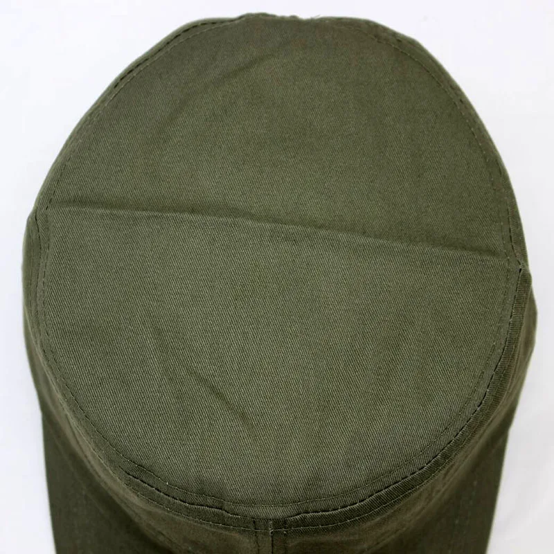 Bingyuanhaoxuan Новинка весны простой сплошной тяжелый хлопок крышки шляпу с плоским верхом Для мужчин Для женщин Регулируемый Охота армии Бейсболки hat