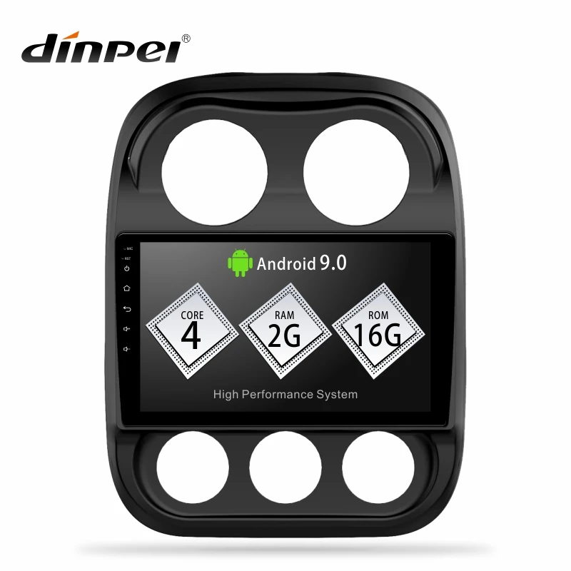 Top Dinpei Android 9.0 Car Radio Multimedia Player For Jeep Compass 2010-2016 GPS Navigation 4G wifi video mp5 carplay android auto 0