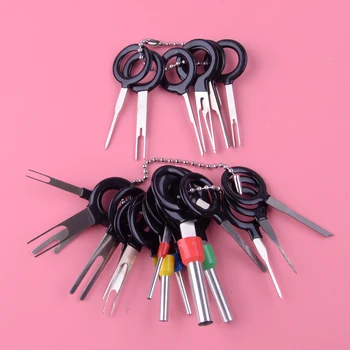 

DWCX 26pcs/kit ATV Motorcycle Car Wire Terminal Removal Tool Cable Wiring Connector Pin Extractor Puller