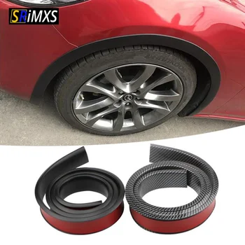 

2pcs 3.8cm×1.5m Universal Rubber Car Wheel Arch Protection Moldings Anti-collision Mudguard Car Wheel Protection Wheel Sticker