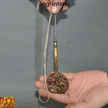 

wedding decoration Tibetan Buddhism Natural Crystal Silver Filigree agate Dzi gem man&woman Pendant