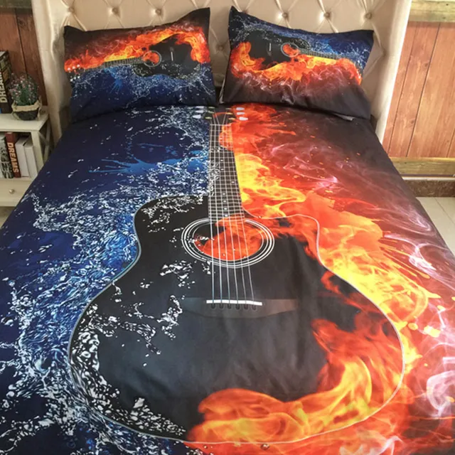 Special Price 3pcs/lot Guitar Print Queen Comforter Sets King Size Bedding Set Twin Size Luxury 3d Bed Quilt Cover Duvet Cover Sheets Set Special Price 3pcs/lot Guitar Print Queen Comforter Sets King Size Bedding Set Twin Size Luxury 3d Bed Quilt Cover Duvet Cover Sheets Set