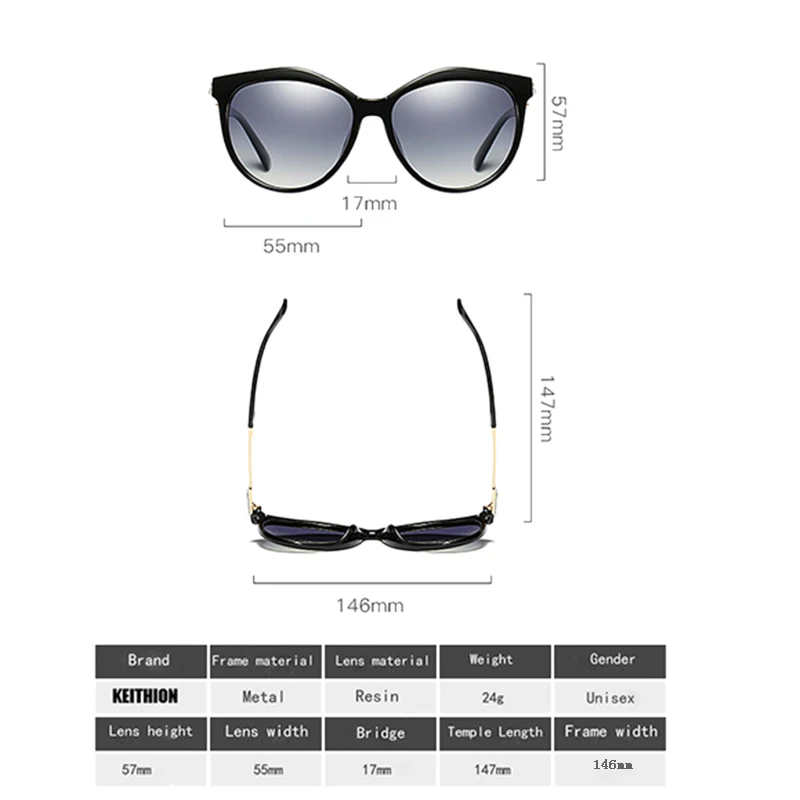 KEITHION Polarized Cat Eye Women Sunglasses Mirrored Uv400 Sun Glasses Vintage Retro Fashion Eyewear KEITHION Polarized Cat Eye Women Sunglasses Mirrored Uv400 Sun Glasses Vintage Retro Fashion Eyewear