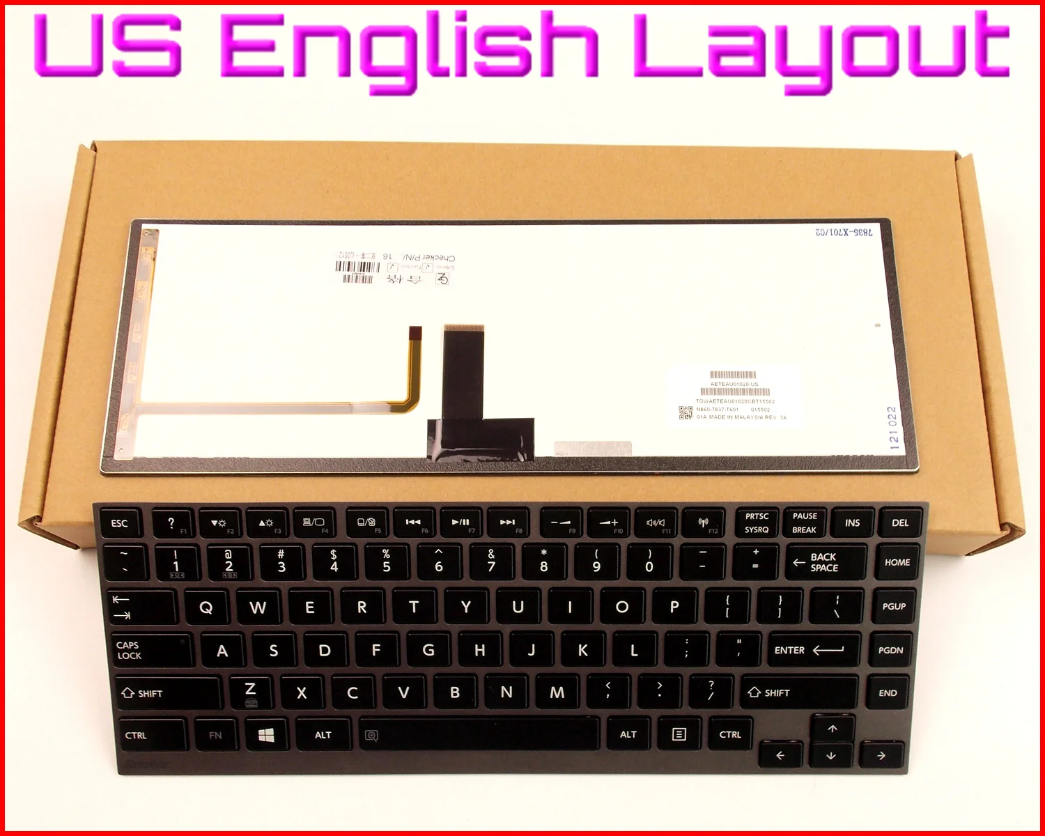 Раскладка «американский английский» клавиатура для Toshiba Satellite P000552600 Z830-S8302 Z830-S8301 Z830-S830 U920T ноутбук