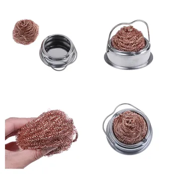 

Hot 1pc Wire With Stand Set Welding Solder Iron Tip Cleaner Cleaning Steel Heavy Duty Stainless Steel Holder