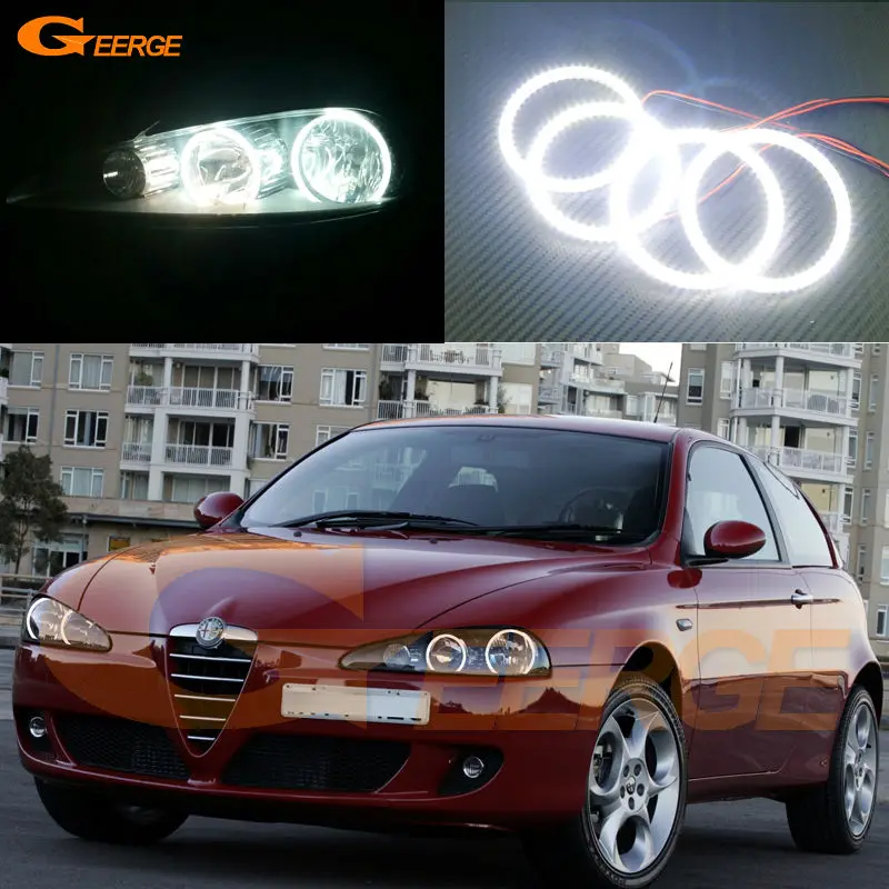 Для Альфа-Ромео 147 2005 2006 2007 2008 2009 2010 отличная глаза ангела Ультра яркое освещение SMD из светодиодов глаза Ангела гало кольцо комплект Для Альфа-Ромео 147 2005 2006 2007 2008 2009 2010 отличная глаза ангела Ультра яркое освещение SMD из светодиодов глаза Ангела гало кольцо комплект
