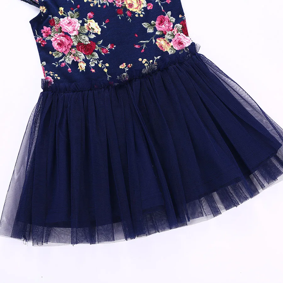 1-4Y Princess Girls Dress Baby Clothes Kids Dresses For Baby Girl Dress Summer Lace Floral Infant Girls Clothes With Headband (11)