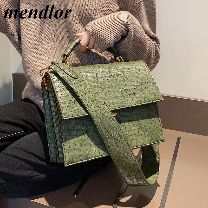 

European Vintage Fashion Female Big Tote bag 2019 New Quality PU Leather Crocodile pattern Women's Handbag Large Shoulder Bags