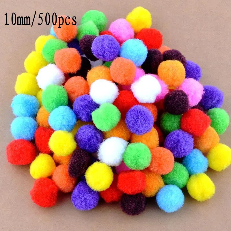 

Free shipping-Multicolour DIY Decoration Ball 10/12/15/20/25/30mm Fur Ball Pompon Home Decor Decorative Flowers Crafts