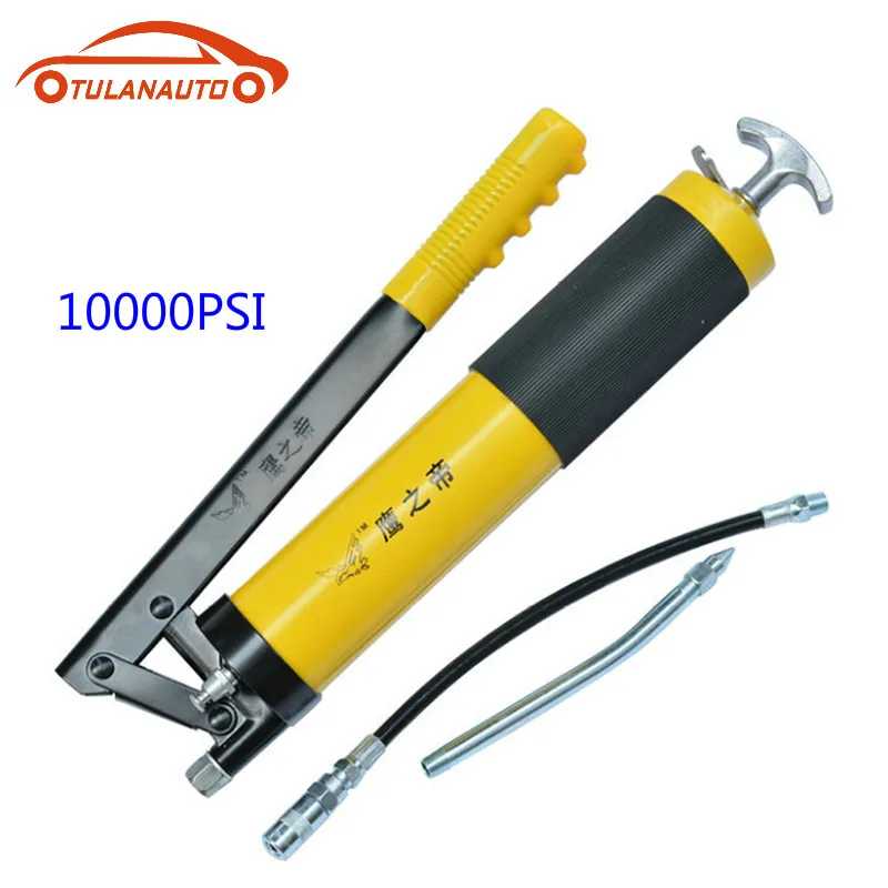 

Grease Gun oil Hand Operated Single Oil Pump hose Pressure 10000 PSI PU Flex For Auto Repair Vehicles Lubrication Guns Tools