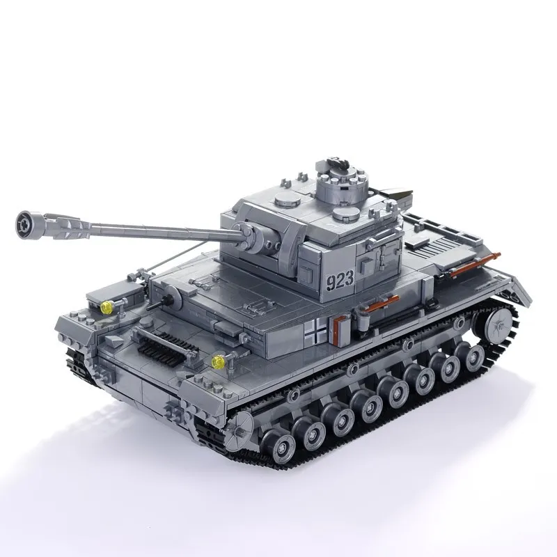 Kazi большой Танк Panzer IV 1193 шт. строительные блоки военная армия конструктор Набор