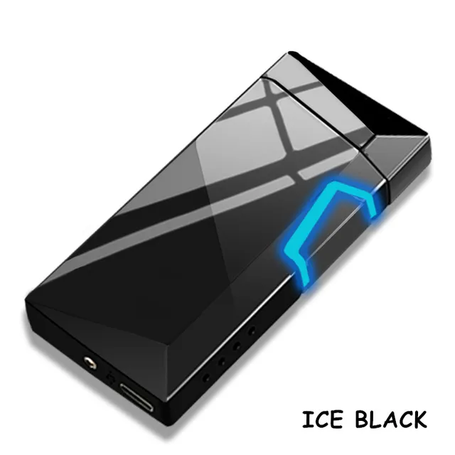 JOBON Metal Flameless Torch Windproof Double Arc Pulse Dice Play Screem