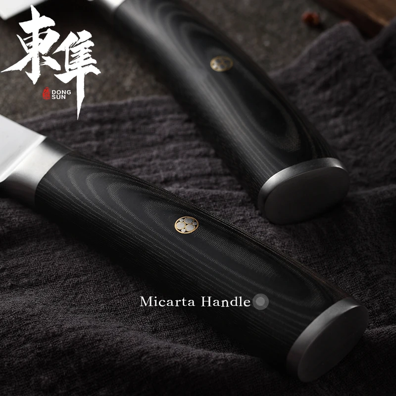 Japan's 3 layer VG10 Composite steel knife Chef Knives Cleaver Slicing Utility Vegetable Kitchen Give Black walnut wood scabbard